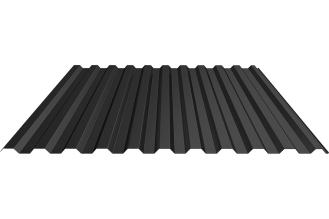 Takplåt TP20 Svart 0,5 mm