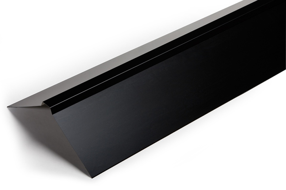 Nockplåt 190x190x2500 mm, Svart