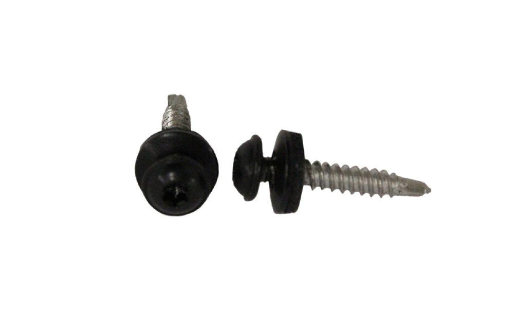 Vattbrädesskruv kolstål 4,2x25 mm, Svart 50 st