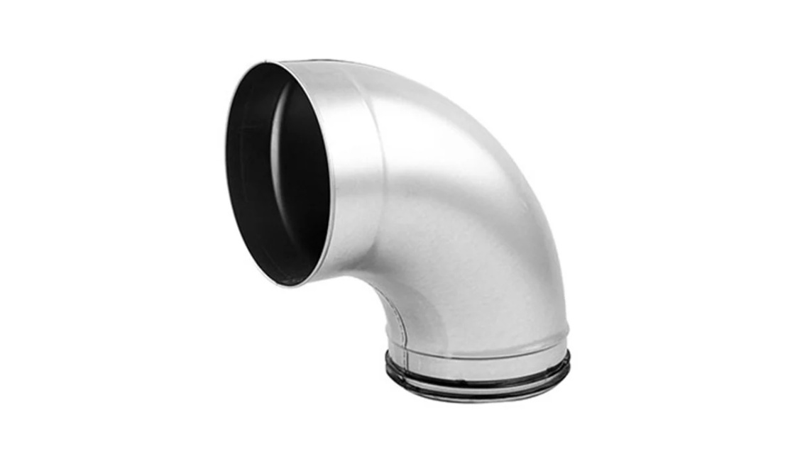 BMU Ventilationsböj muff / nippel 45° 200 mm