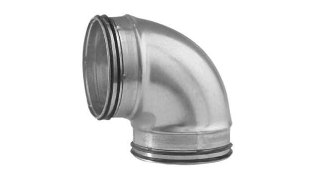 BKU Ventilationsböj kort 90° 100 mm