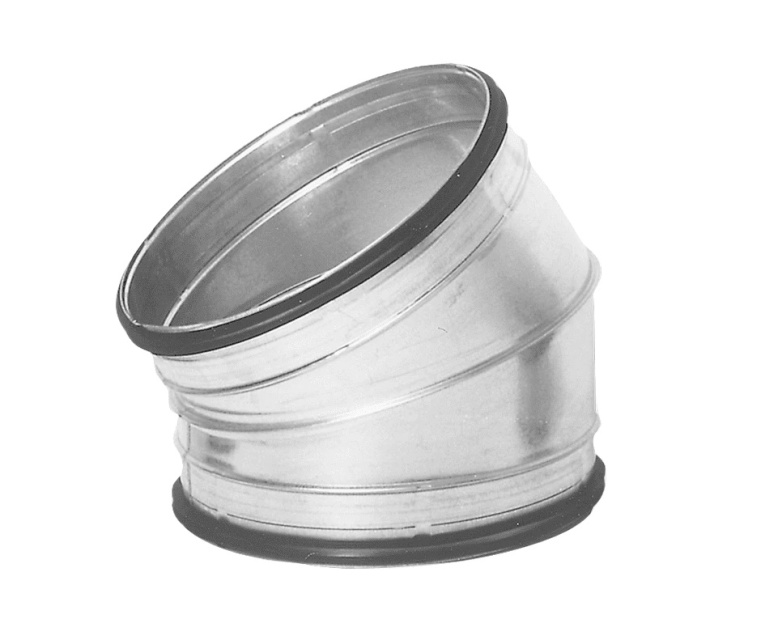BU Ventilationsböj 30° 125mm