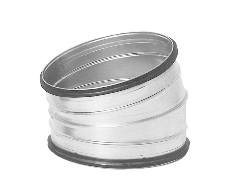 BU Ventilationsböj 15° 125mm