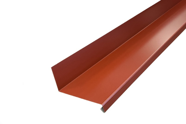 Fönsterbleck - Överbleck Mörkröd 100x2000 mm i gruppen Produkter / Plåtbeslag / Fönsterbleck / Överbleck hos Norosteel AB (103010)