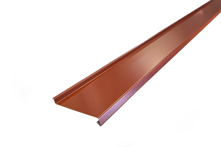 Fönsterbleck - Underbleck Mörkröd 60x2000 mm i gruppen Produkter / Plåtbeslag / Fönsterbleck / Underbleck hos Norosteel AB (103018)