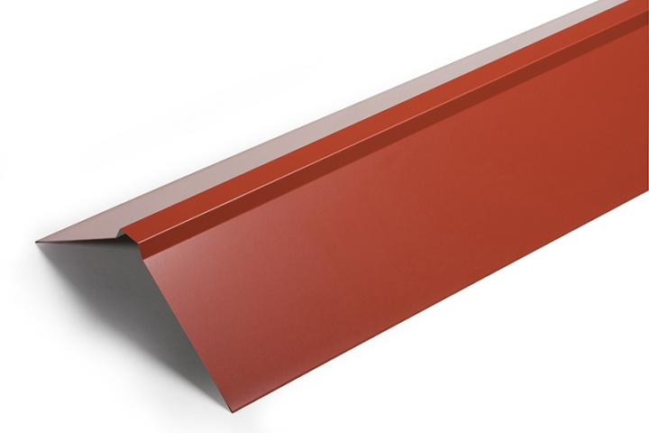 Nockplåt 190x190x2000 mm, Tegelröd i gruppen Produkter / Plåtbeslag / Takbeslag / Nockplåt hos Norosteel AB (103022)