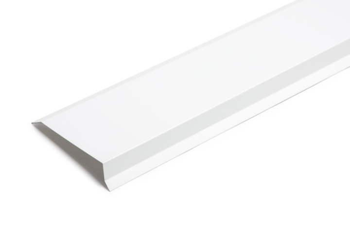 Vindskiva 155x70x2500mm / 0,5 mm, Vit i gruppen Produkter / Plåtbeslag / Takbeslag / Vindskiva hos Norosteel AB (103046)