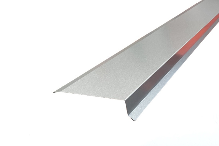 Vindskiva 155x70x2500mm / 0,6 mm, Silver i gruppen Produkter / Plåtbeslag / Takbeslag / Vindskiva hos Norosteel AB (103049)