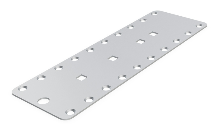 Fästplatta Slät i gruppen Produkter / Tak / Taksäkerhet / Snörasskydd hos Norosteel AB (105938)