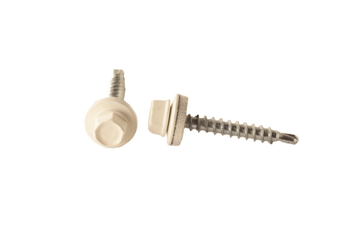 Farmarskruv 4,8x35 mm, Vit 50 st i gruppen Produkter / Infästning / Trä / Farmarskruv hos Norosteel AB (108016)