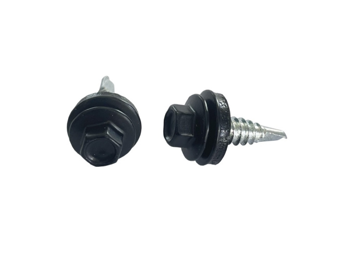 Överlappskruv 6,3x22 mm, Svart 250 st i gruppen Produkter / Infästning / Trä / Överlappskruv hos Norosteel AB (108121)