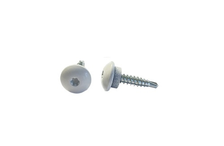 Corona Överlappskruv 4,8x23 mm, Vit 250 st i gruppen Produkter / Infästning / Trä / Överlappskruv hos Norosteel AB (108128)