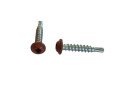 Fönsterbleckskruv borrspets 3,5x20 mm, Tegelröd 50 st
