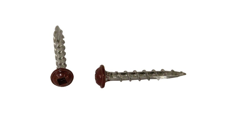Fönsterbleckskruv 3,5x25 mm, Mörkröd 50 st i gruppen Produkter / Infästning / Trä / Bleckskruv hos Norosteel AB (108148)