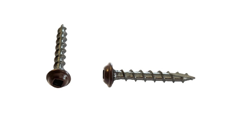 Fönsterbleckskruv 3,5x25 mm, Brun 100 st i gruppen Produkter / Infästning / Trä / Bleckskruv hos Norosteel AB (108162)