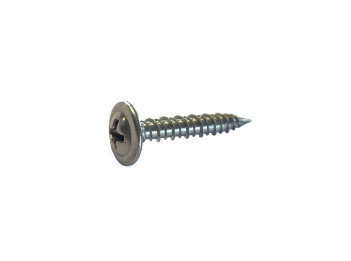 Montageskruv Rostfri Vass Spets 4,2x25 mm, Blank 50 st i gruppen Produkter / Infästning / Trä / Montageskruv hos Norosteel AB (108207)