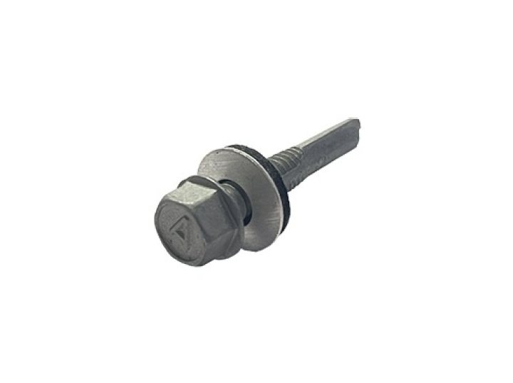 Balkskruv med bricka 6,3x38 mm, Blank 100 st i gruppen Produkter / Infästning / Stål / Balkskruv hos Norosteel AB (108312)