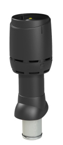 Frånluftshuv 125P, Vilpe Flow Ø 125 mm Svart