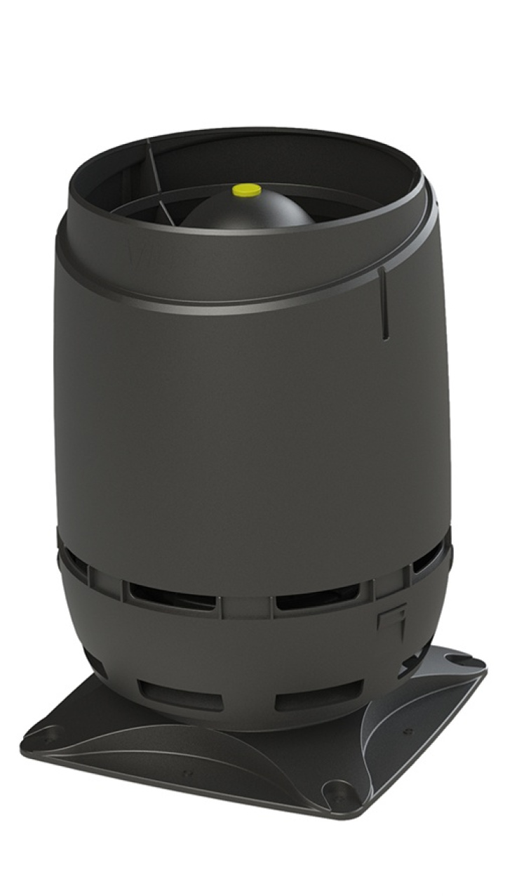 Frånluftshuv 160S 300X300, Vilpe Flow Ø 160 mm Svart i gruppen Produkter / Ventilation / Vilpe produkter hos Norosteel AB (109038)