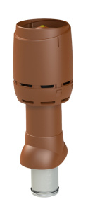 Frånluftshuv 125P, Vilpe Flow Ø 125 mm Tegelröd
