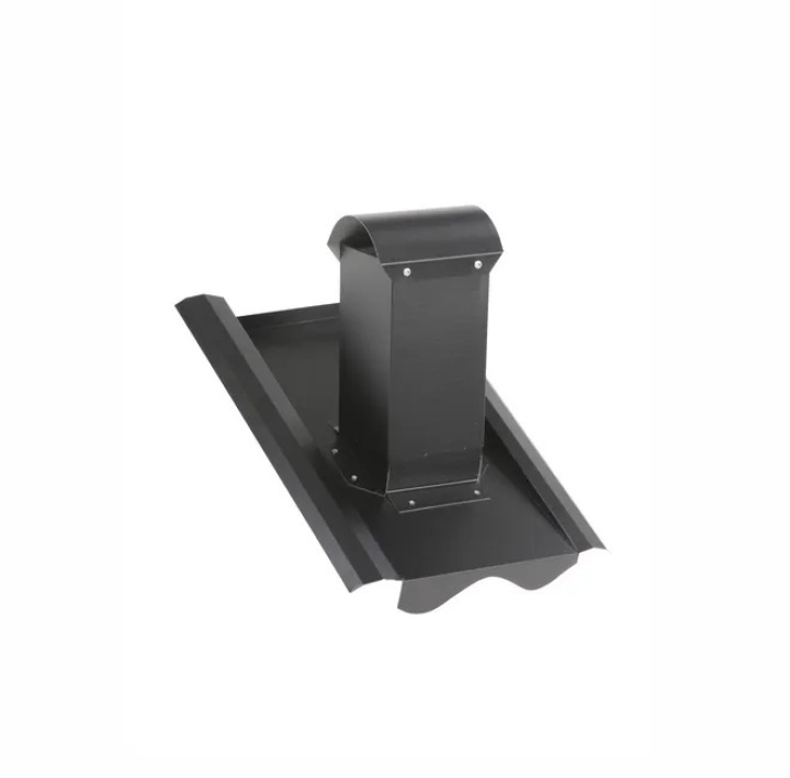 Avloppsluftare med stos/tak Vittinge 2-kup tegel, Plannja i gruppen Produkter / Ventilation / Takhuvar hos Norosteel AB (109138r)