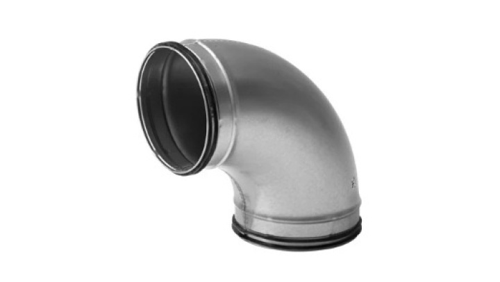 BU Ventilationsböj 90° 100mm i gruppen Produkter / Ventilation / Kanalsystem hos Norosteel AB (109360)