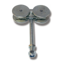 Hängrulle 56CX/S Metall bult 140mm 305 