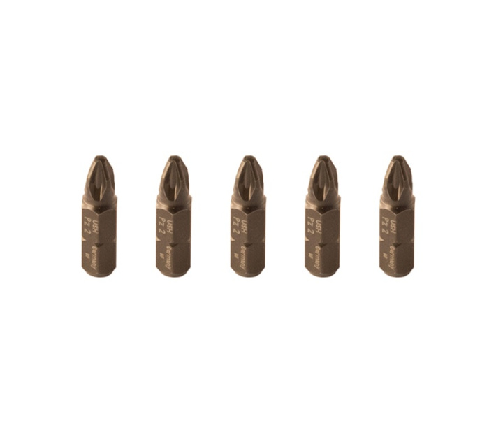 Bits PZ2, 5-pack i gruppen Produkter / Infästning / Magnethylsor & bits hos Norosteel AB (111011)