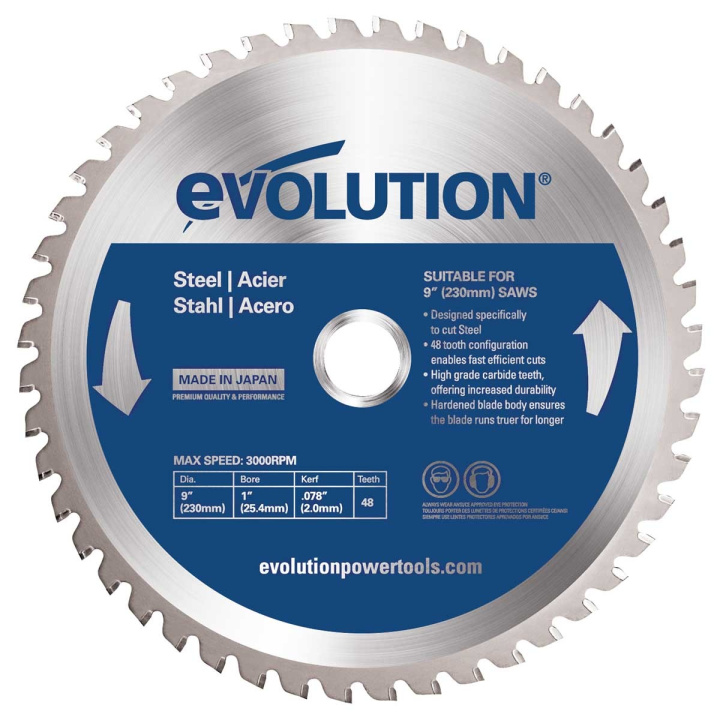 Kapklinga Evolution 230 mm, för stål i gruppen Produkter / Tillbehör / Verktyg / Sågverktyg hos Norosteel AB (111032)