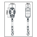 Fallskyddsblock, 3,5 meter