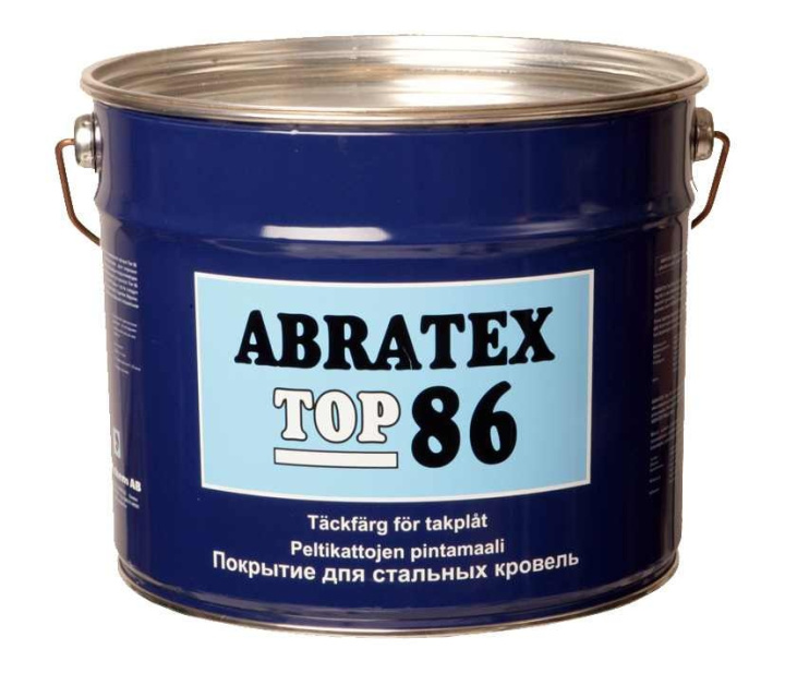 Abratex Top 86 10L i gruppen Produkter / Tillbehör / Kemikalier / Tak & Plåtfärg hos Norosteel AB (112470r)